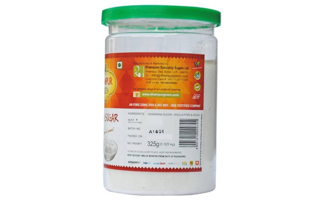 Dhampur Green Vanilla Sugar    Jar  325 grams